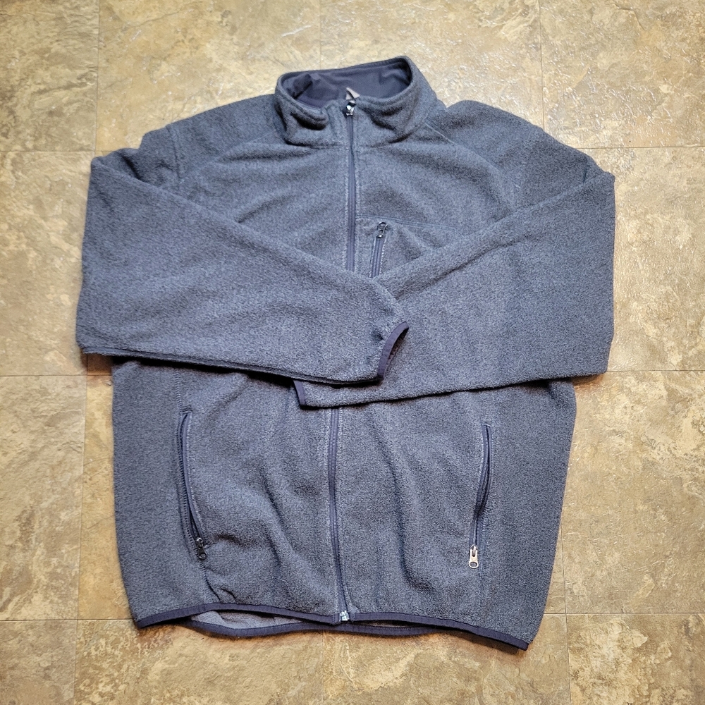 Duluth Trading Co Fleece Jacket Mens Large L Full Zip Long Sleeve Outdoor